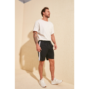 Trendyol Black Men's Regular Fit Paneled Shorts & Bermuda