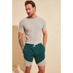 Trendyol Green Men's Slim Fit Paneled Shorts & Bermuda