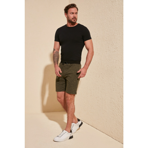 Trendyol Khaki Men's Regular Fit Printed Shorts & Bermuda