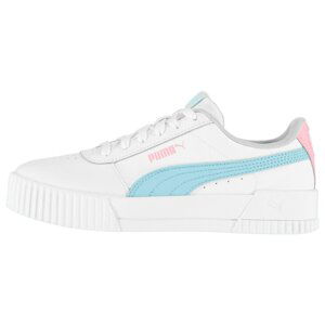 Puma Carina Leather Trainers Junior Girls