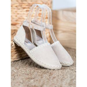 GOODIN BEIGE SUEDE ESPADRILLES