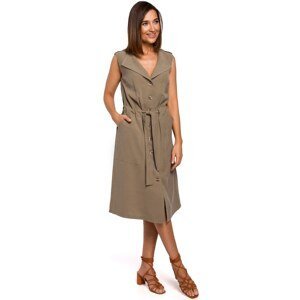 Stylove Woman's Dress S208 Khaki