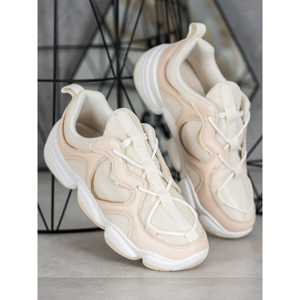 KYLIE STYLISH BEIGE SNEAKERS