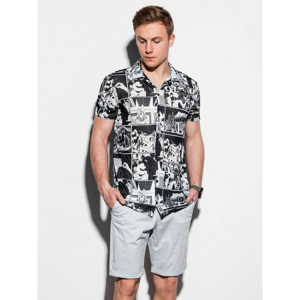 Ombre Clothing Men's shirt with short sleeves K549