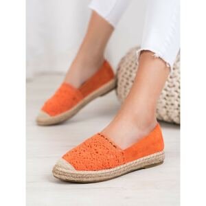 SMALL SWAN SUEDE ESPADRILLES WITH LACE