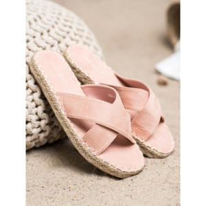 SHELOVET COMFORTABLE SUEDE FLIP-FLOPS