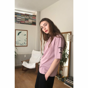 Trendyol Loose Mold Knitting T-Shirt WITH Rose Dry Embroidery