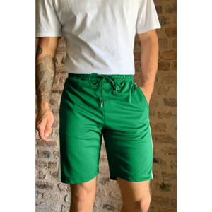 Trendyol Men's Green Regular Fit Paneled Shorts