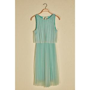 Trendyol Mint Pyylcelli Glow Dress