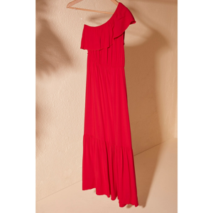 Trendyol Red One Sleeve Dress