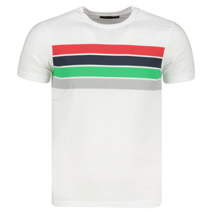 Trendyol White Male Printed Slim Fit T-Shirt