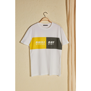 Trendyol White Men Printed T-Shirt