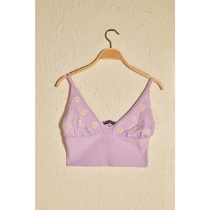 Dámsky crop top Trendyol Embroidered