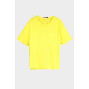 Trendyol Yellow Men's Wide Fit T-Shirt