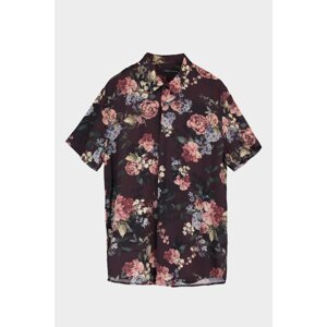 Trendyol Multi Color Men Regular Fit Floral Shirt Collar Short Sleeve Shirt