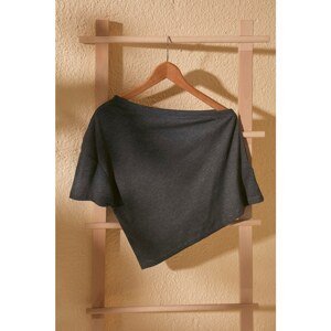 Trendyol Anthracite One Sleeve Knitted Blouse
