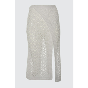 Trendyol White Moored Knitwear Skirt