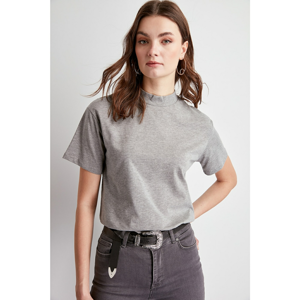 Trendyol T-Shirt - Gray - Regular fit