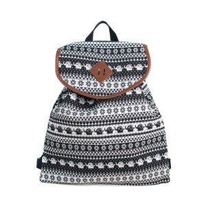 Art Of Polo Woman's Backpack Tr17198 Black/White