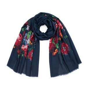 Art Of Polo Woman's Scarf sz18542 Navy Blue