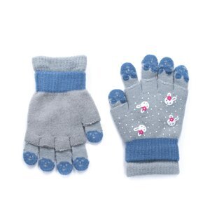 Art Of Polo Kids's Gloves rk19562 Grey/Light Blue