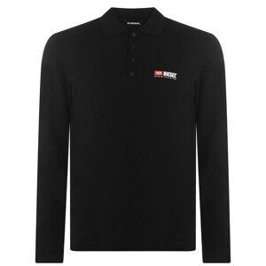 Diesel Long Sleeve Logo Polo Shirt