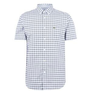 Lacoste Short Sleeve Oxford Check Shirt