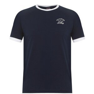 Paul And Shark Crew Ringer Logo T Shirt