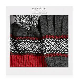 Jack Wills Wythop Fairisle Hat And Glove Set