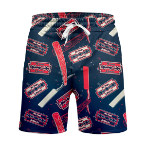 Mr. GUGU & Miss GO Shorts TRS-MAN-SHT1490 Navy Blue