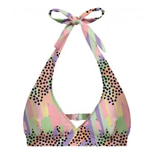 Dámske plavky vrchný diel Mr. GUGU & Miss GO  PASTEL DOTS HALTER NECK