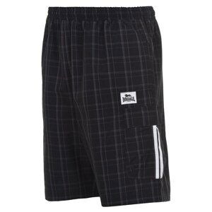 Lonsdale Check Shorts Mens