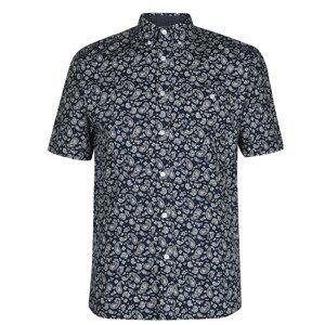 Pierre Cardin Short Sleeve Geometric Shirt Mens