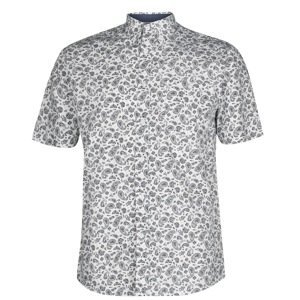 Pierre Cardin Short Sleeve Geometric Shirt Mens
