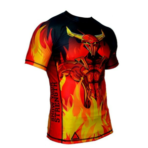 ShowYourStrength Man's T-shirt Rashguard The Four Elements Fire