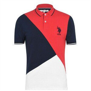 US Polo Assn Angled Block Pique Polo Shirt