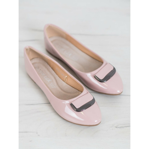 VINCEZA LACQUERED BALLERINAS