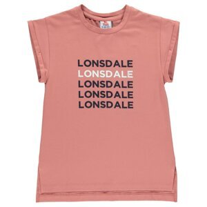 Lonsdale Longline T Shirt Junior Girls
