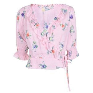 Jack Wills Brighton Frill Wrap Top