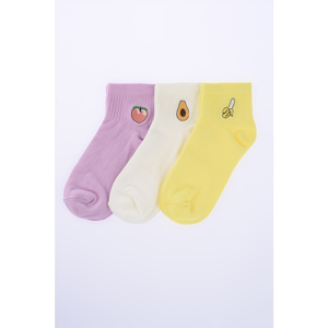 Trendyol Multi-Color Embroidered Knitted Socks