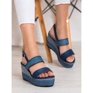 GOODIN NAVY SANDALS ON THE WEDUCH