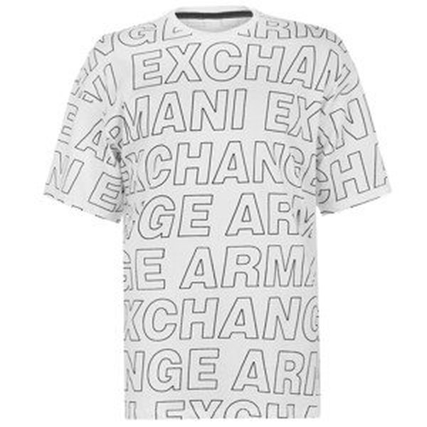 ARMANI AX All Over Logo T Shirt