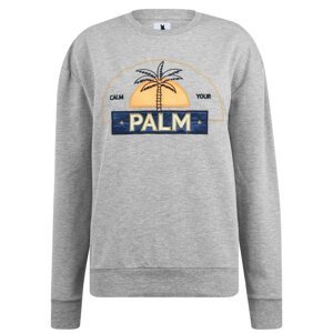 Blake Seven Palm Print Crew Sweatshirt