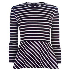 DKNY Stripe Peplum T Shirt