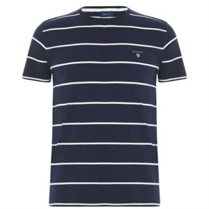 Gant Short Sleeve Striped T Shirt Mens