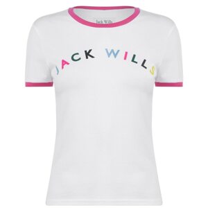 Jack Wills Blackmore Flocked Ringer T-Shirt