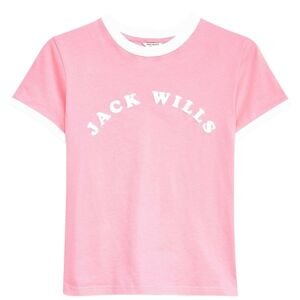 Jack Wills Blackmore Flocked Ringer T-Shirt