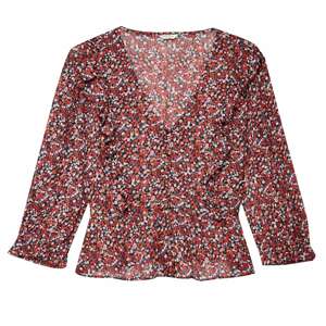 Jack Wills Kimmy Printed Georgette Blouse