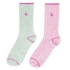 Jack Wills Partly Yarn Twist Two Pack Boot Socks