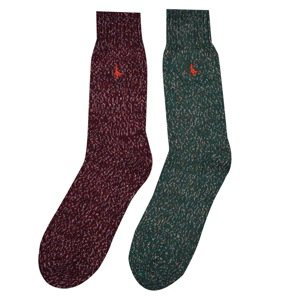Jack Wills Chirton 2 Pack Textured Socks